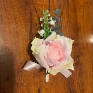 Blush pink Boutonnières. 12 total.